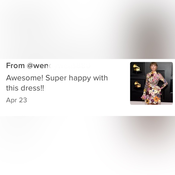 Embroidered Flower Bell Skirt Mini Dress Designed W/Luxury In Mind, Taylor Swift - Picture 16 of 17